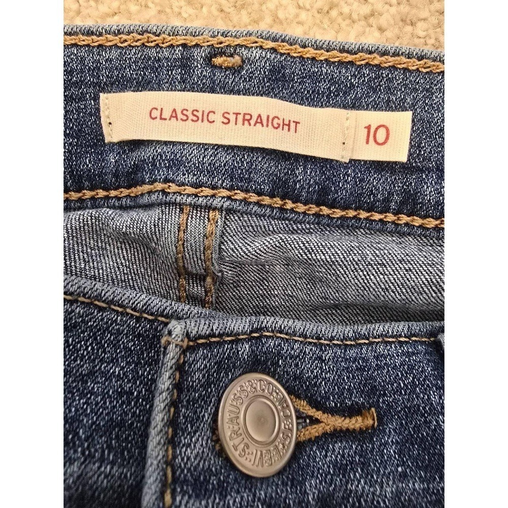 Levi‎ Strauss Blue Bootcut Jeans Classic Straight Five-Pocket Size 10 - Picture 8 of 14